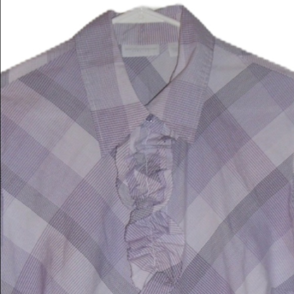 New York and Company Purple Shirt - Picture 2 of 3